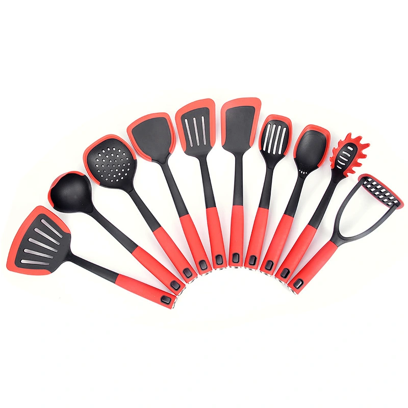 10pcs Stainless Steel Nylon Utensils Set Kitchen Gadgets Utensils Kitchen Accessories Set Nylon Kitchen Utensil Set